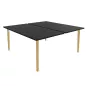 ROBIN│Bureau structure partagée pied bois massif