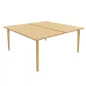 ROBIN│Gamme bureau structure partagée pied bois massif ROBIN│Gamme bureau structure partagée pied bois massif