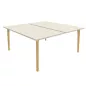 ROBIN│Gamme bureau structure partagée pied bois massif ROBIN│Gamme bureau structure partagée pied bois massif