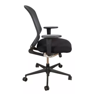 VITRA│MEDAPAL Mesh - Siège de travail avec accoudoirs│Noir/Noir