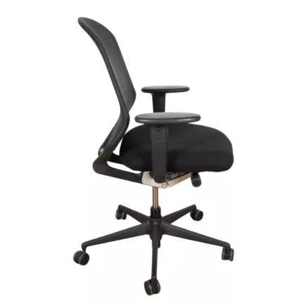 VITRA│MEDAPAL Mesh - Siège de travail avec accoudoirs│Noir/Noir