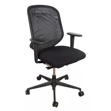 VITRA│MEDAPAL Mesh - Siège de travail avec accoudoirs│Noir/Noir