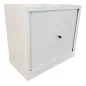 ARIV│AMOIRE basse à rideau L 80 p 43 x H 71 cm│Unicolore Blanc ARIV│AMOIRE basse à rideau L 80 p 43 x H 71 cm│Unicolore Blanc