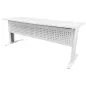 STAR│Bureau droit 180x70 - pied fixe│Blanc / Blanc STAR│Bureau droit 180x70 - pied fixe│Blanc / Blanc