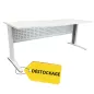 STAR│Bureau droit 180x70 - pied fixe│Blanc / Blanc STAR│Bureau droit 180x70 - pied fixe│Blanc / Blanc