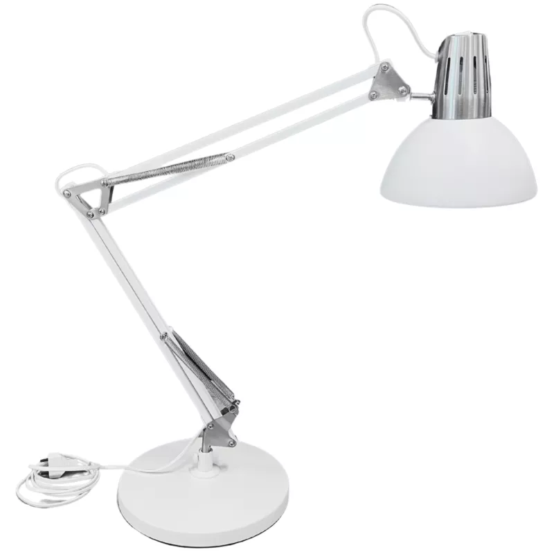 OL05│Lampe de bureau architecte - mât 3 articulations│Blanc OL05│Lampe de bureau architecte - mât 3 articulations│Blanc