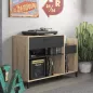 CHICAGO│Rangement Vinyles Niches & Tiroirs│40x115xh81 cm CHICAGO│Rangement Vinyles Niches & Tiroirs│40x115xh81 cm