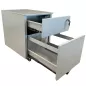 SIXTYFOUR│Caisson sous bureau 2 tiroirs - 64│Profondeur 60 cm│Gris alu SIXTYFOUR│Caisson sous bureau 2 tiroirs - 64│Profondeur 60 cm│Gris alu