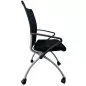 VIENA │Chaise de réunion pliantes avec accoudoirs - sur roulettes│Noir/Gris aluminium VIENA │Chaise de réunion pliantes avec accoudoirs - sur roulettes│Noir/Gris aluminium