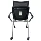 VIENA │Chaise de réunion pliantes avec accoudoirs - sur roulettes│Noir/Gris aluminium VIENA │Chaise de réunion pliantes avec accoudoirs - sur roulettes│Noir/Gris aluminium