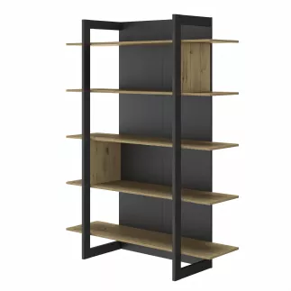 RUSSEL│Bibliothèque 5 tablettes│136x44xh180 cm