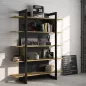 RUSSEL│Bibliothèque 5 tablettes│136x44xh180 cm RUSSEL│Bibliothèque 5 tablettes│136x44xh180 cm