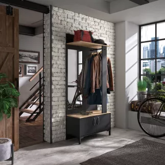 STORE│Meuble d'entrée 2 portes│81x37xh190 cm