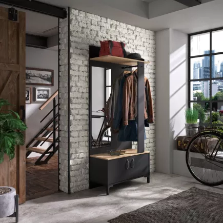 STORE│Meuble d'entrée 2 portes│81x37xh190 cm
