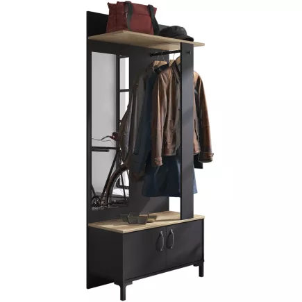 STORE│Meuble d'entrée 2 portes│81x37xh190 cm