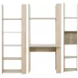 STRAW│Ensemble Bibliothèques + bureau│180x32/52xh175 cm STRAW│Ensemble Bibliothèques + bureau│180x32/52xh175 cm