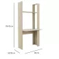 STRAW│Ensemble Bibliothèques + bureau│180x32/52xh175 cm STRAW│Ensemble Bibliothèques + bureau│180x32/52xh175 cm
