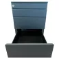 EOL│Caisson sous bureau 9866 - 4 Tiroirs │Profondeur 50 cm│Gris anthracite EOL│Caisson sous bureau 9866 - 4 Tiroirs │Profondeur 50 cm│Gris anthracite