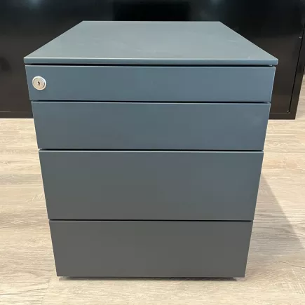 EOL│Caisson sous bureau 9866 - 4 Tiroirs │Profondeur 50 cm│Gris anthracite