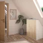 UNDER│Armoire sous-pente 2 portes│Chêne│50x80xh110/70 cm UNDER│Armoire sous-pente 2 portes│Chêne│50x80xh110/70 cm