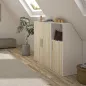 UNDER│Armoire sous-pente 2 portes│Chêne│50x80xh110/70 cm UNDER│Armoire sous-pente 2 portes│Chêne│50x80xh110/70 cm
