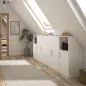 UNDER│Armoire sous-pente 2 portes│Blanc│50x80xh110/70 cm UNDER│Armoire sous-pente 2 portes│Blanc│50x80xh110/70 cm