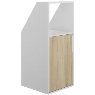 UNDER│Armoire sous-pente 1 porte│Chêne│50x48xh110/70 cm