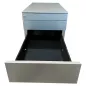 EOL│Caisson sous bureau 9866 - 4 Tiroirs │Profondeur 80 cm│Gris aluminium EOL│Caisson sous bureau 9866 - 4 Tiroirs │Profondeur 80 cm│Gris aluminium