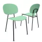 SOFIA│Lot de 2 Chaises 4 pieds esprit 50's│Tissu ou polypropylène SOFIA│Lot de 2 Chaises 4 pieds esprit 50's│Tissu ou polypropylène