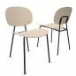 SOFIA│Lot de 2 Chaises 4 pieds esprit 50's│Tissu ou polypropylène