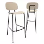 SOFIA│Tabouret 4 pieds esprit 50's│Polypropylène ou tissu SOFIA│Tabouret 4 pieds esprit 50's│Polypropylène ou tissu