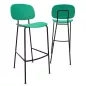 SOFIA│Tabouret 4 pieds esprit 50's│Polypropylène ou tissu SOFIA│Tabouret 4 pieds esprit 50's│Polypropylène ou tissu