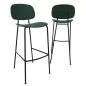 SOFIA│Tabouret 4 pieds esprit 50's│Polypropylène ou tissu SOFIA│Tabouret 4 pieds esprit 50's│Polypropylène ou tissu