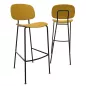 SOFIA│Tabouret 4 pieds esprit 50's│Polypropylène ou tissu