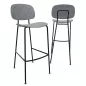 SOFIA│Tabouret 4 pieds esprit 50's│Polypropylène ou tissu SOFIA│Tabouret 4 pieds esprit 50's│Polypropylène ou tissu