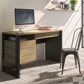 RUSSEL│Bureau tiroir + porte│119x54xh75 cm