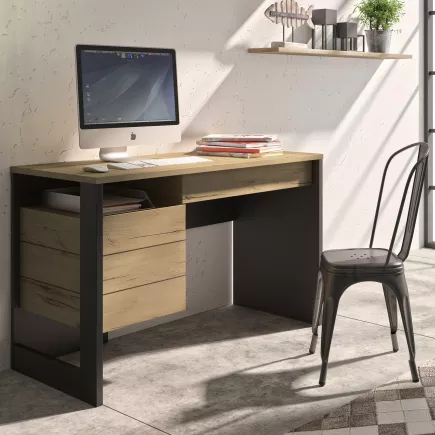 RUSSEL│Bureau tiroir + porte│119x54xh75 cm