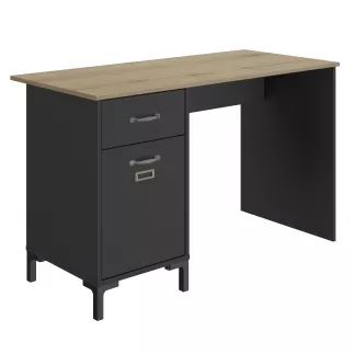 MANCHESTER│Bureau tiroir + porte│120x55xh73 cm