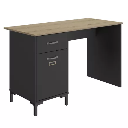 MANCHESTER│Bureau tiroir + porte│120x55xh73 cm