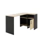 LIVERPOOL│Bureau étagères + porte│Noir│136x88xh76 cm LIVERPOOL│Bureau étagères + porte│Noir│136x88xh76 cm