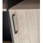 LIVERPOOL│Bureau étagères + porte│Noir│136x88xh76 cm LIVERPOOL│Bureau étagères + porte│Noir│136x88xh76 cm