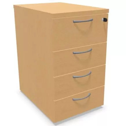 COMFORT│Caisson Hauteur bureau 3-4 tiroirs - profondeur 80│Unicolore structurex