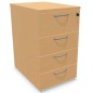 COMFORT│Caisson Hauteur bureau 3-4 tiroirs - profondeur 80│Unicolore structurex COMFORT│Caisson Hauteur bureau 3-4 tiroirs - profondeur 80│Unicolore structurex