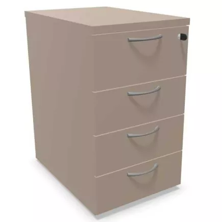 COMFORT│Caisson Hauteur bureau 3-4 tiroirs - profondeur 80│Unicolore structurex