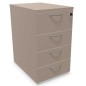 COMFORT│Caisson Hauteur bureau 3-4 tiroirs - profondeur 80│Unicolore structurex COMFORT│Caisson Hauteur bureau 3-4 tiroirs - profondeur 80│Unicolore structurex