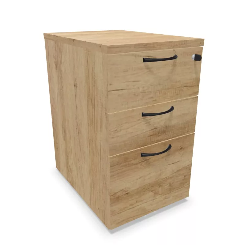COMFORT│Caisson Hauteur bureau 3-4 tiroirs - profondeur 80│Unicolore structurex