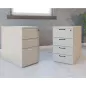 COMFORT│Caisson Hauteur bureau 3-4 tiroirs - profondeur 80│Unicolore structurex COMFORT│Caisson Hauteur bureau 3-4 tiroirs - profondeur 80│Unicolore structurex