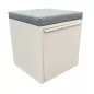 SITAG SYSTEM│Caisson sur roulettes avec top coussin tissu │Profondeur 40 cm│Blanc/Gris clair SITAG SYSTEM│Caisson sur roulettes avec top coussin tissu │Profondeur 40 cm│Blanc/Gris clair