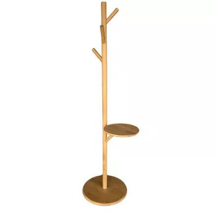 NINA│Porte-manteau H 170 cm │Bois Chêne clair Design Baptiste Lanne