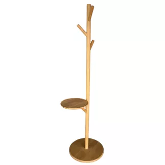 NINA│Porte-manteau H 170 cm │Bois Chêne clair Design Baptiste Lanne